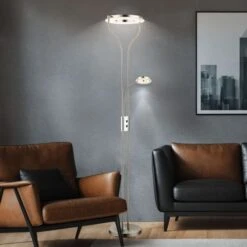 LED Design Stehleuchte Mit Flexo Leselicht EBRO