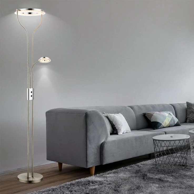 LED Design Stehleuchte Mit Flexo Leselicht EBRO – Bild 4