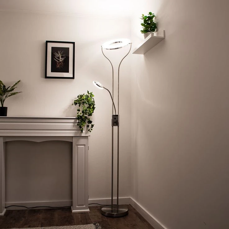 LED Design Stehleuchte Mit Flexo Leselicht EBRO – Bild 6