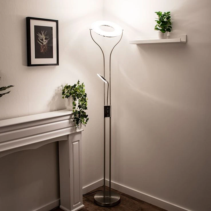 LED Design Stehleuchte Mit Flexo Leselicht EBRO – Bild 5