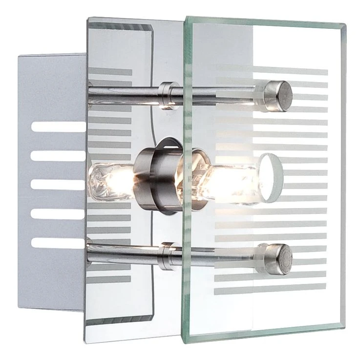 Wandleuchte, Chrom, Glas, L 10 Cm GILMA – Bild 2