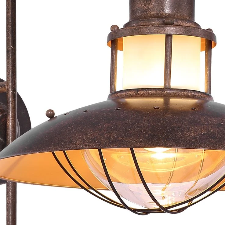 Wandleuchte, Glas, Braun, H 45 Cm, BADALONA – Bild 8