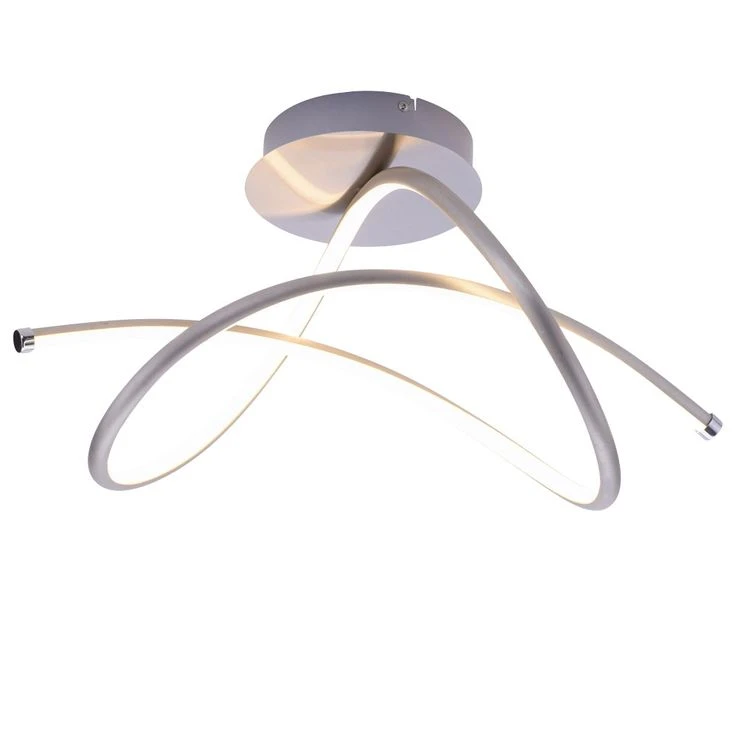 LED Deckenleuchte, Modern, Geschwungen, Stahl, L 51cm – Bild 2