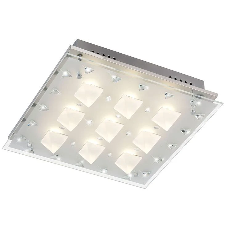LED Deckenleuchte Aus Chrom Und Glas – Bild 2