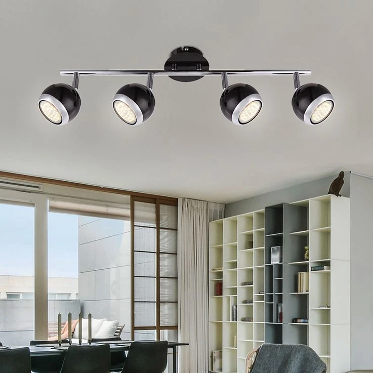 LED Deckenleuchte, Spot Verstellbar, Chrom, Länge 55 Cm – Bild 5