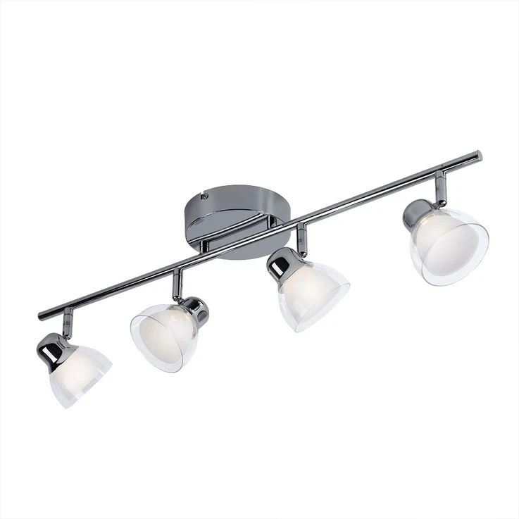 LED Deckenlampe, Chrom, Bewegliche Spots, L 69 Cm – Bild 2