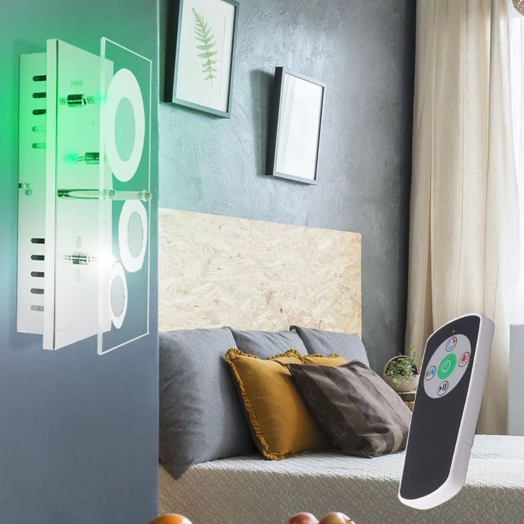 RGB LED Glas Wandleuchte Mit Fernbedienung SATORI – Bild 6