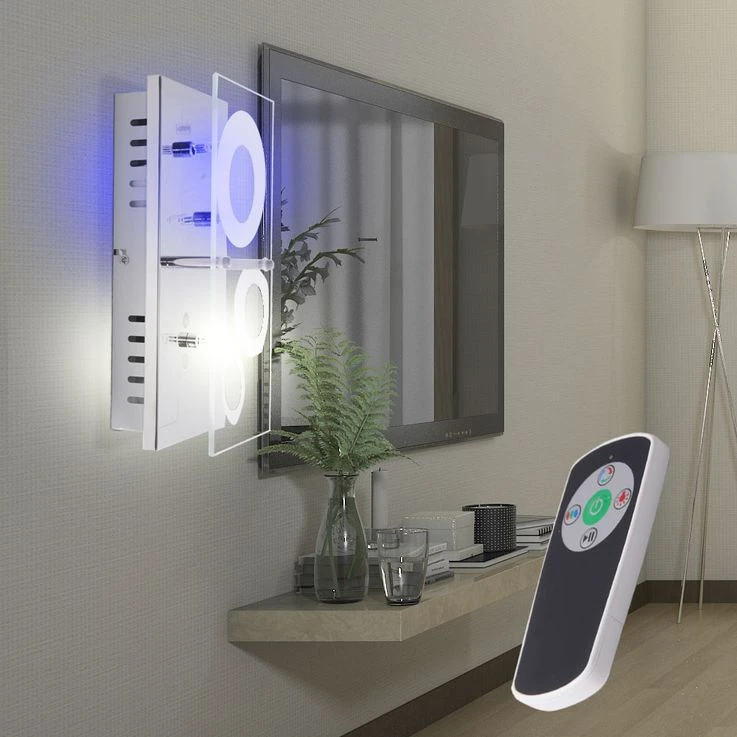 RGB LED Glas Wandleuchte Mit Fernbedienung SATORI – Bild 5