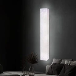 LED Wandleuchte, Aluminium, Marmoroptik