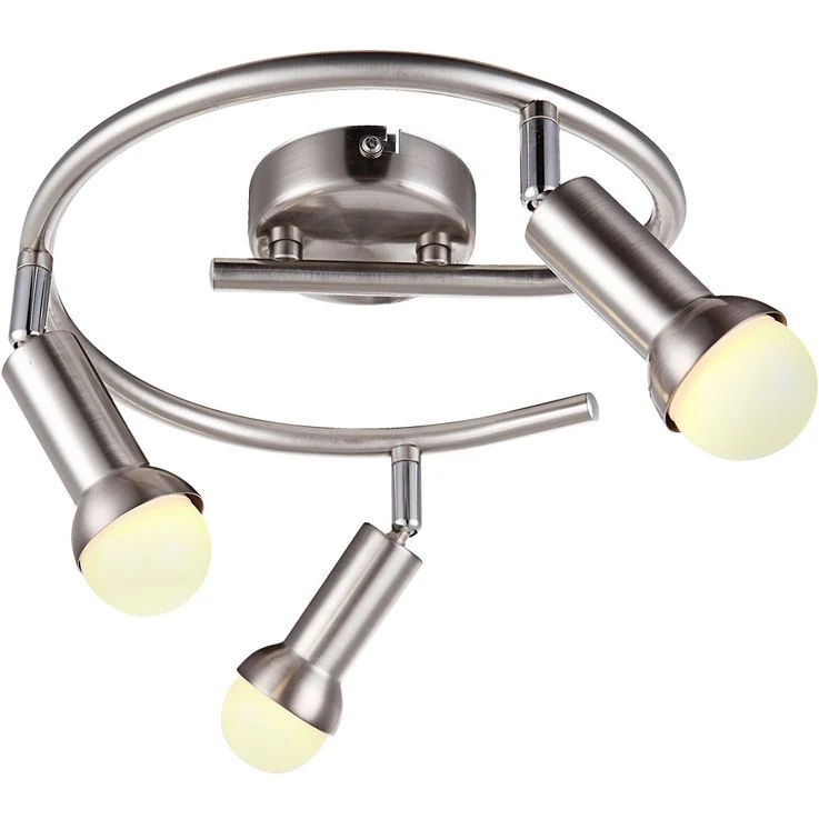 LED Deckenleuchte Chrom, Bewegliche Spots D 29 Cm – Bild 2