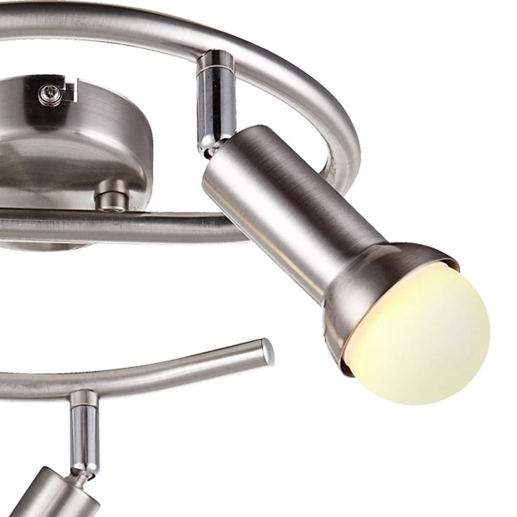 LED Deckenleuchte Chrom, Bewegliche Spots D 29 Cm – Bild 5