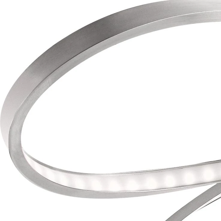 LED Deckenlampe, Nickel Matt, Schleifenform, L 75cm – Bild 8
