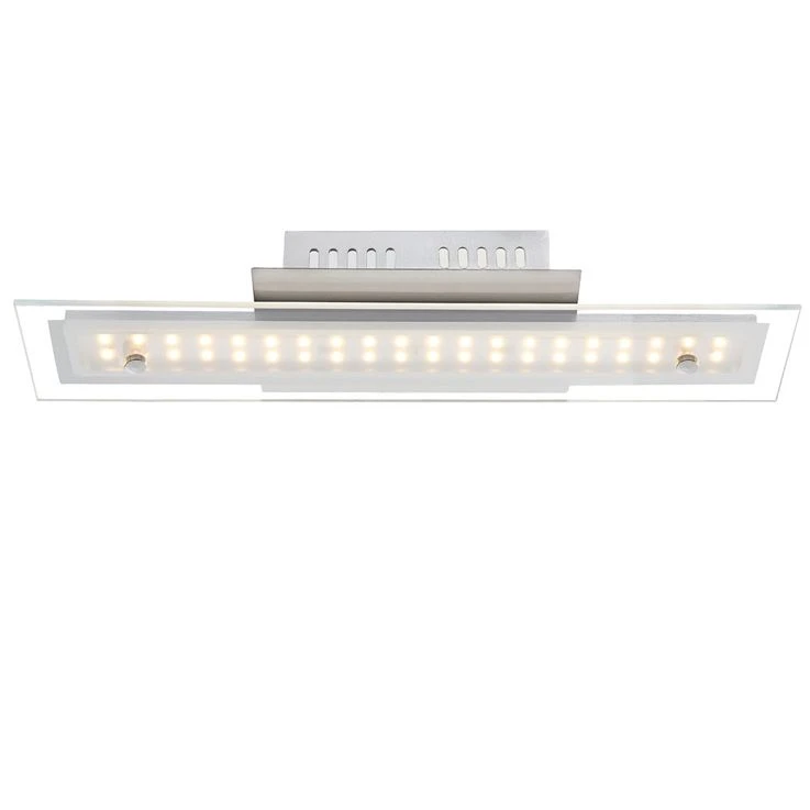 LED Deckenlampe, Glas, Chrom, Länge 40 Cm, LIGURIA – Bild 2