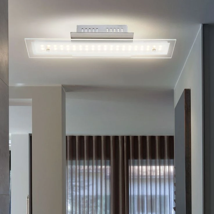 LED Deckenlampe, Glas, Chrom, Länge 40 Cm, LIGURIA – Bild 4