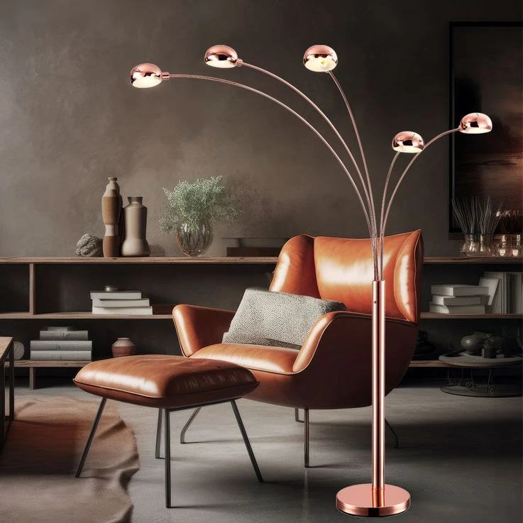 Design Stehlampe Im Edlen Design Mit Schalter – Bild 3