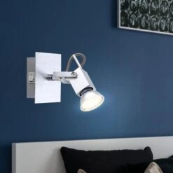 LED Wandstrahler, Alu Gebürstet, Spot Beweglich, CLIMAX