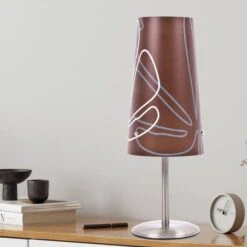 Metall Tischleuchte, Höhe 36 Cm ISI