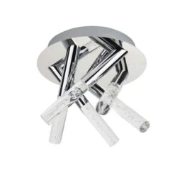 Deckenleuchte, Chrom, Grau, L 20 Cm, BUBBLES