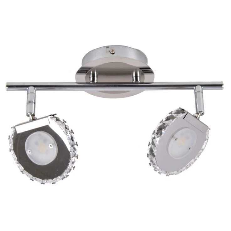 LED Wandleuchte, Kristallglas Chrom, Spots Beweglich, L 21 Cm – Bild 10