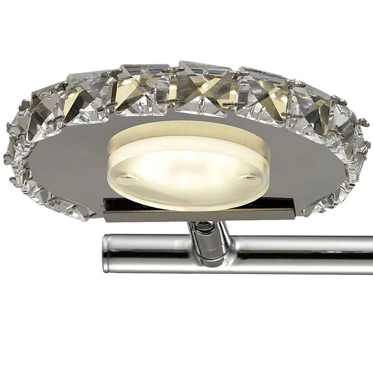 LED Wandleuchte, Kristallglas Chrom, Spots Beweglich, L 21 Cm – Bild 11