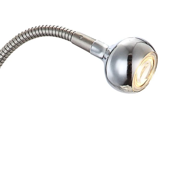 LED Klemmstrahler, Silber, Flexo-Arm, Max. Höhe 48 Cm, SERPENT – Bild 7