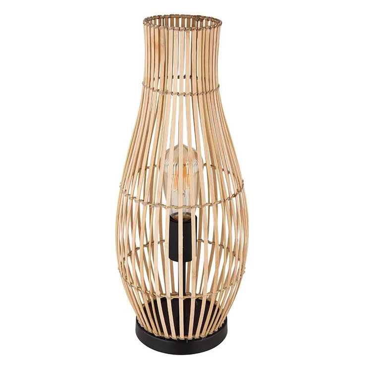 Tischleuchte, Bambus Nautfarben, H 47,5 Cm – Bild 2