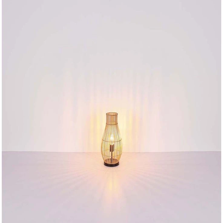 Tischleuchte, Bambus Nautfarben, H 47,5 Cm – Bild 4