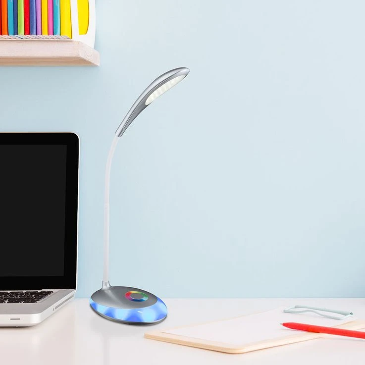 RGB LED Tischleuchte, Touch, Dimmbar, Schwenkbar, H 48 Cm – Bild 6