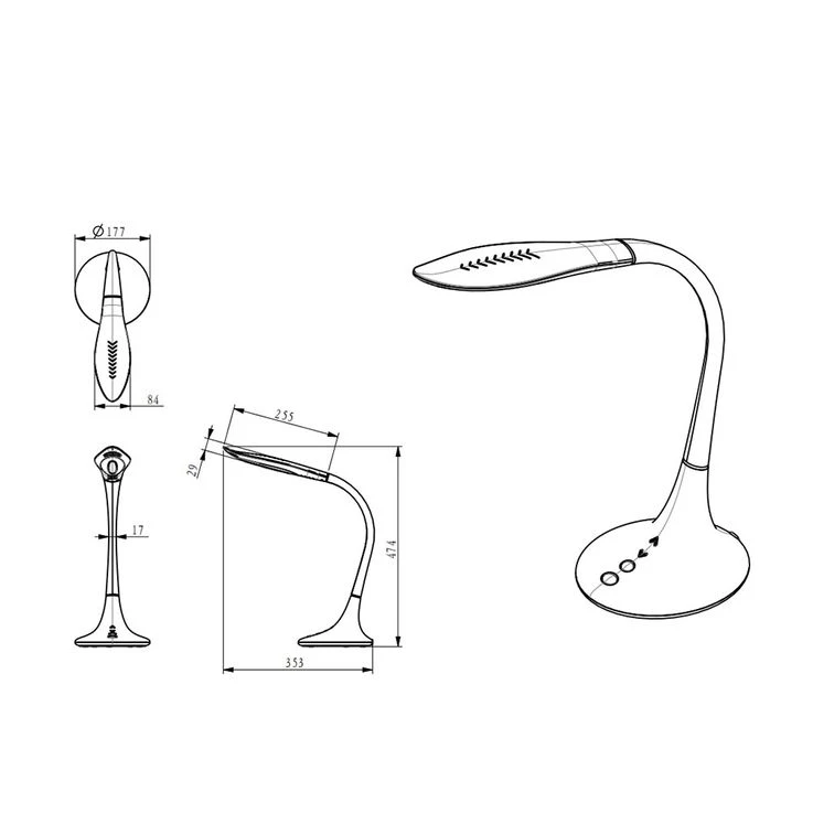 LED Tischleuchte, Spot Beweglich, Touch, Dimmer – Bild 13