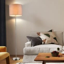 Stehleuchte Mit Textil Lampenschirm Für Den Wohnraum PACO
