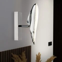 LED Wandlampe, Kristall, Wal-Optik, Beweglicher Spot