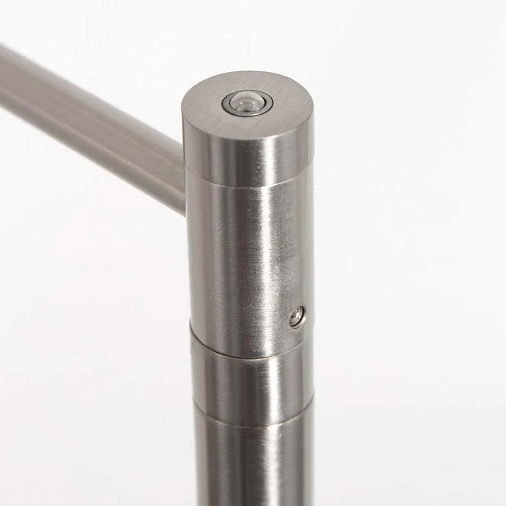 LED Stehleuchte, Metall, Stahl, Dimmer, Verstellbar, H 125cm – Bild 15