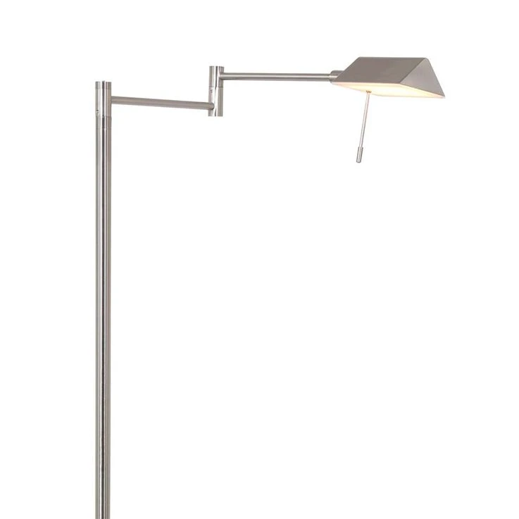 LED Stehleuchte, Metall, Stahl, Dimmer, Verstellbar, H 125cm – Bild 2