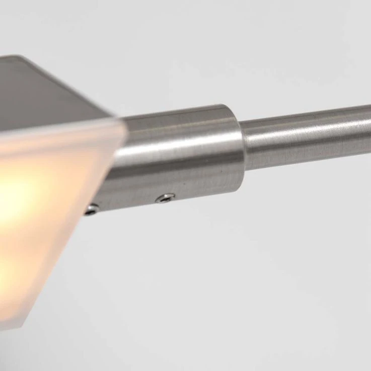 LED Stehleuchte, Metall, Stahl, Dimmer, Verstellbar, H 125cm – Bild 3