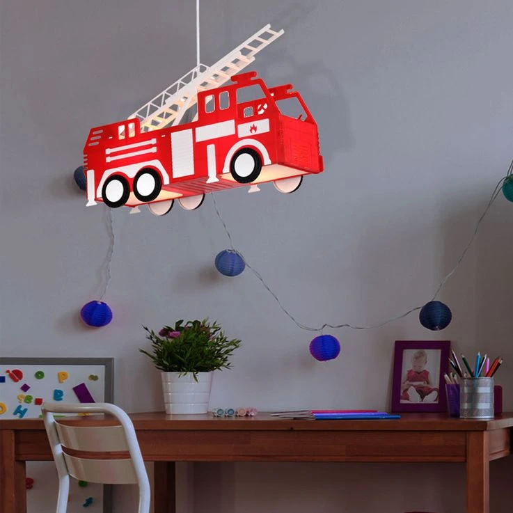Hängeleuchte Im Feuerwehr-Design Für Das Kinderzimmer KITA – Bild 9
