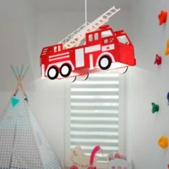 Hängeleuchte Im Feuerwehr-Design Für Das Kinderzimmer KITA