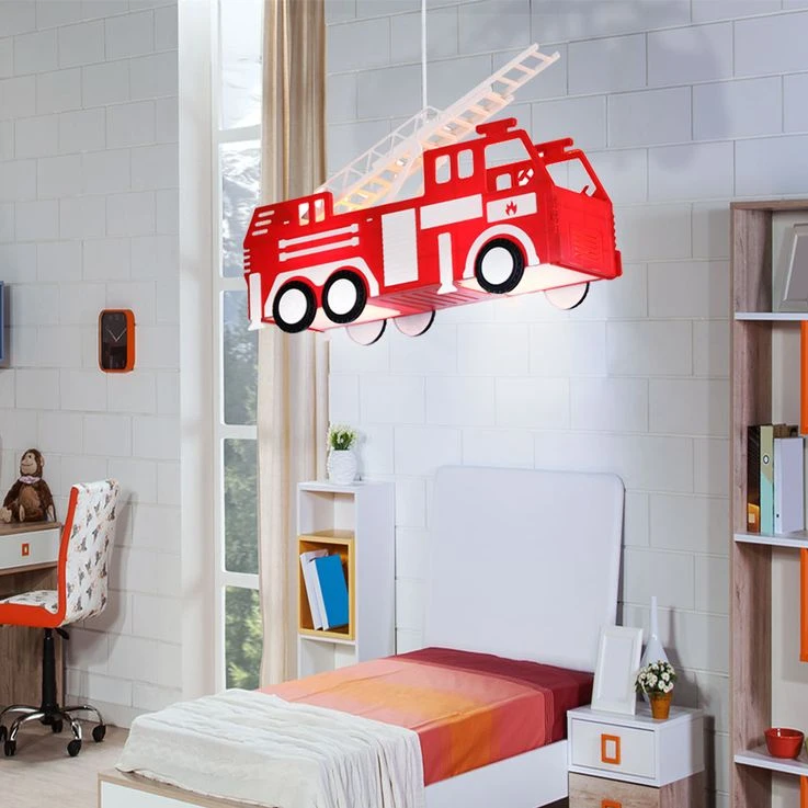 Hängeleuchte Im Feuerwehr-Design Für Das Kinderzimmer KITA – Bild 5