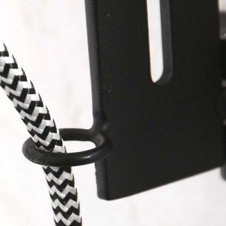 Wandleuchte, Ausziehbar, Metall, Beige Schwarz – Bild 11