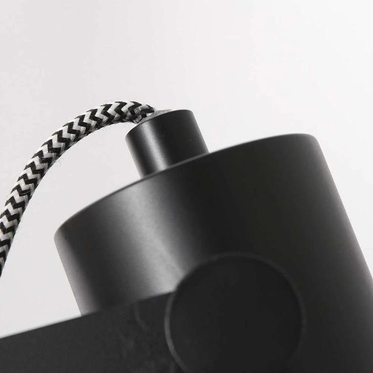 Wandleuchte, Ausziehbar, Metall, Beige Schwarz – Bild 9