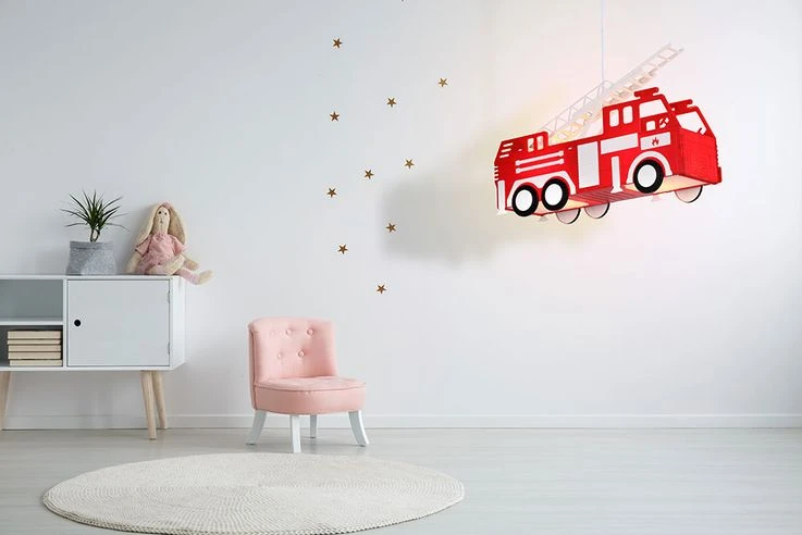 Hängeleuchte Im Feuerwehr-Design Für Das Kinderzimmer KITA – Bild 11