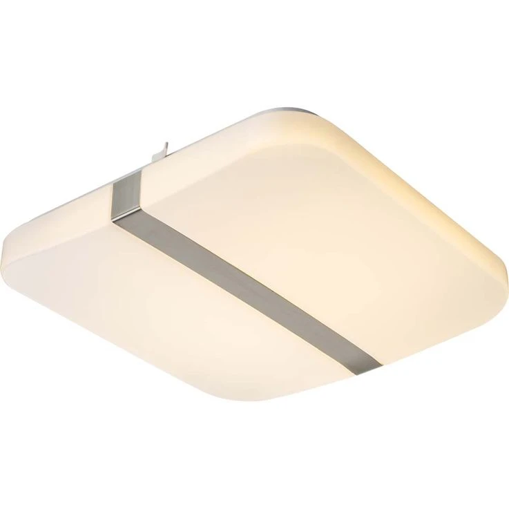 LED Deckenleuchte, Chrom, Quadrat, L 33,5 Cm – Bild 11