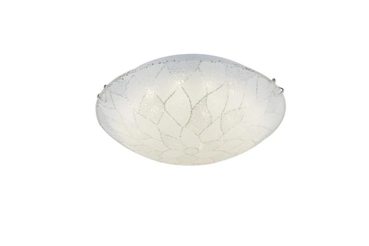 LED Deckenleuchte, Chrom, Glas Geeist, 30 Cm – Bild 2