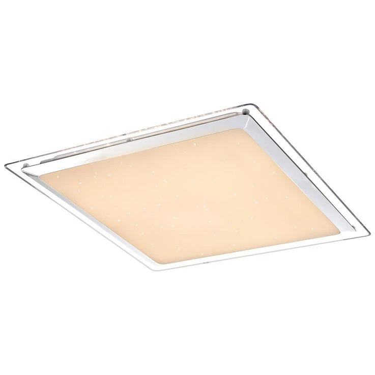 LED Deckenleuchte, Fernbedienung, Dimmbar, Sparkle, Chrom – Bild 9