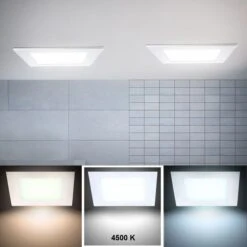 LED Einbau Panel, 1000 Lumen, Neutralweiß, 17 Cm, VT-1207