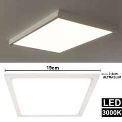 LED Aufbaupanel, 1440 Lumen, Warmweiß, Länge 19 Cm