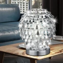 Chrom Tischleuchte Für Den Wohnraum GLOBAL