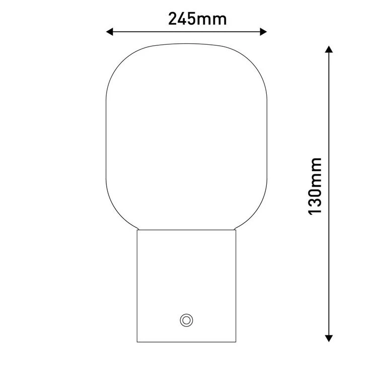 LED Tischleuchte, Metall Glas, Chrom, Akku – Bild 8