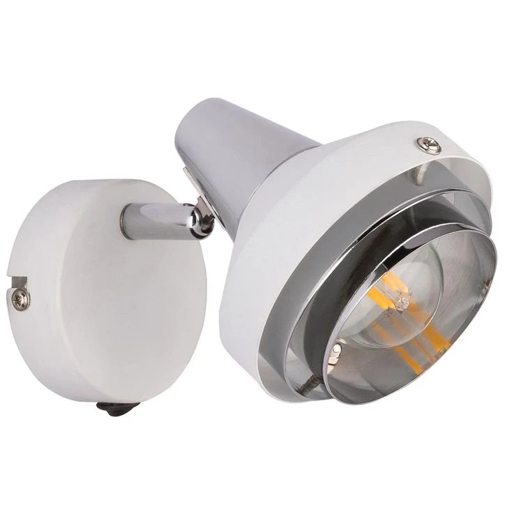 Wandleuchte, Chrom, Spot Verstellbar, 10 Cm – Bild 2