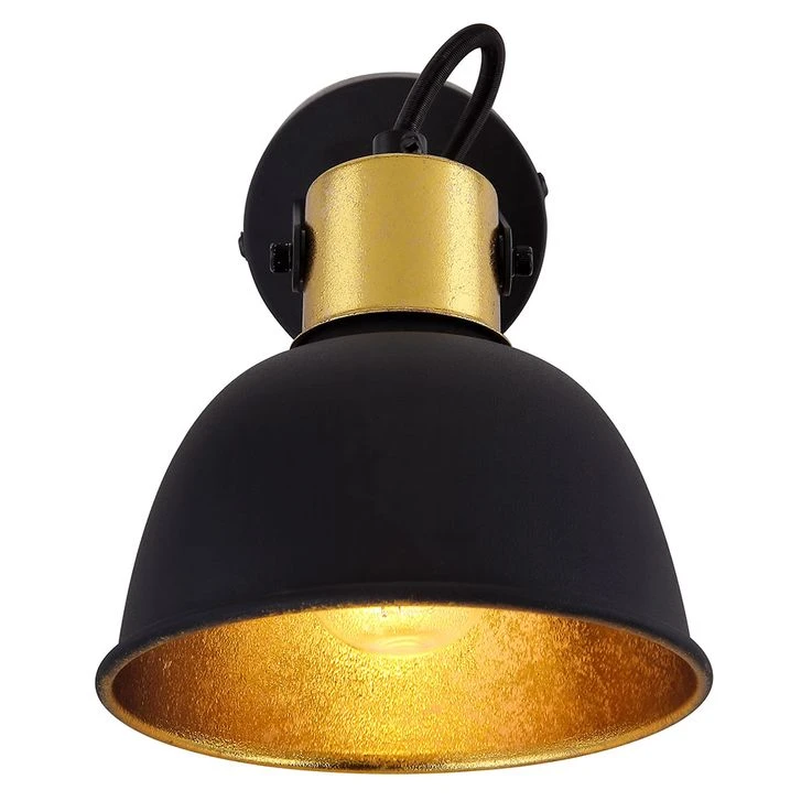 Wandleuchte, Schwarz Gold, Verstellbar, FILLO – Bild 6