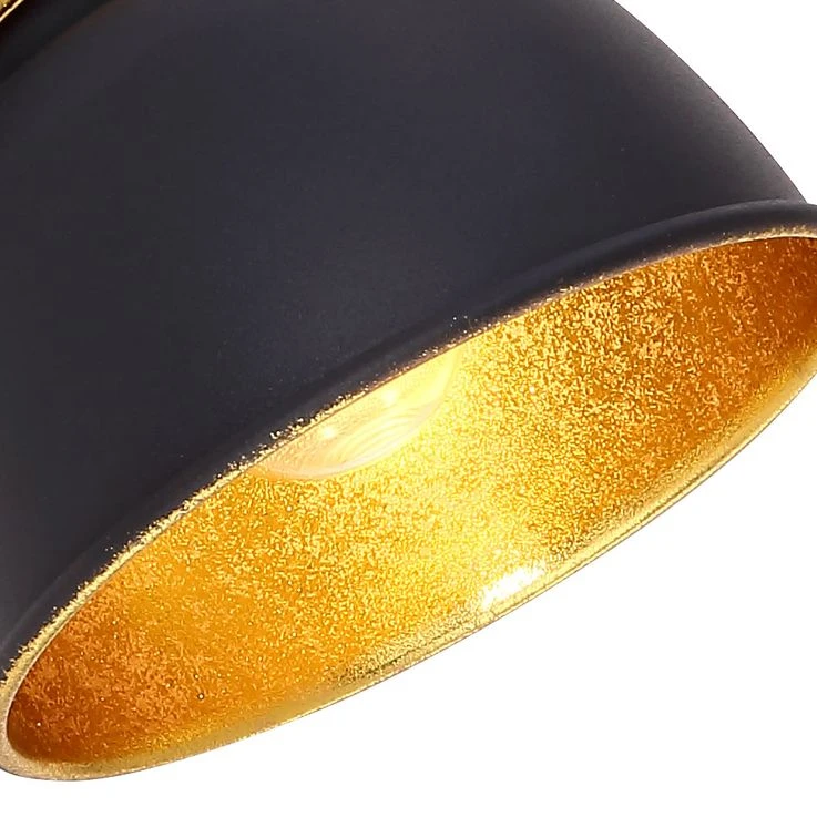 Wandleuchte, Schwarz Gold, Verstellbar, FILLO – Bild 7